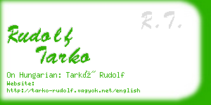 rudolf tarko business card